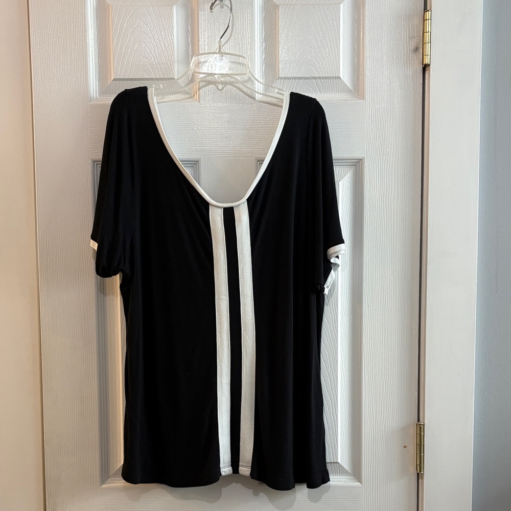 Black and White Women's Top